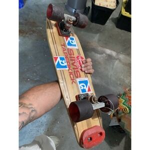 Vintage 1977 Sims Skate Board Taper Kick Pure Juice Ace 580 Trucks